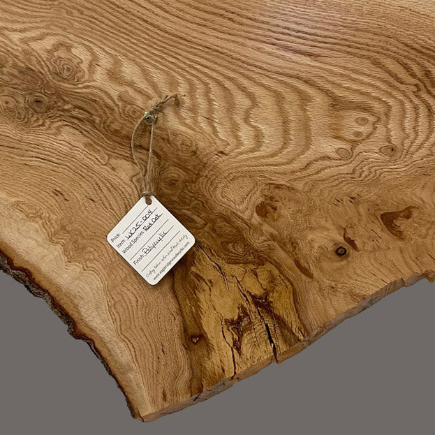 Live-edge Red Oak Clock