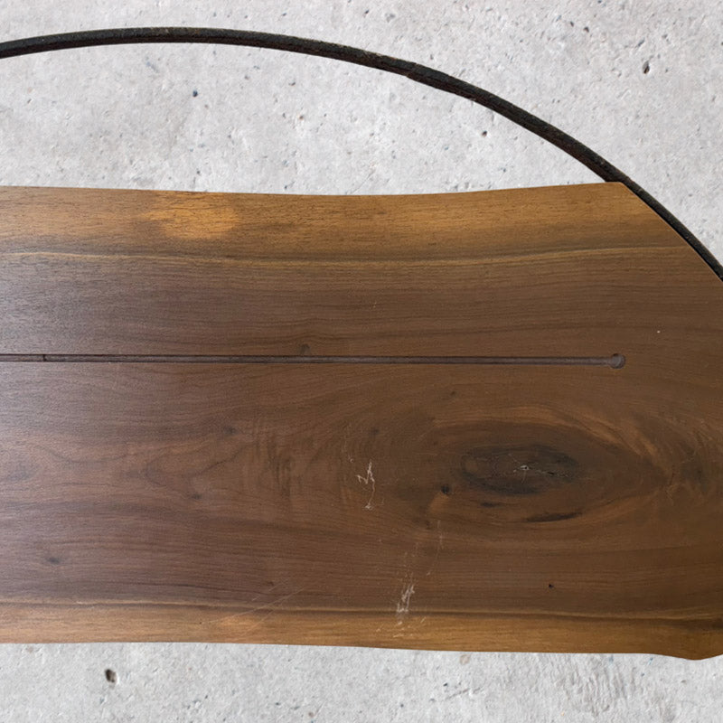 Authentic Wagon Wheel Clock - 42" Walnut