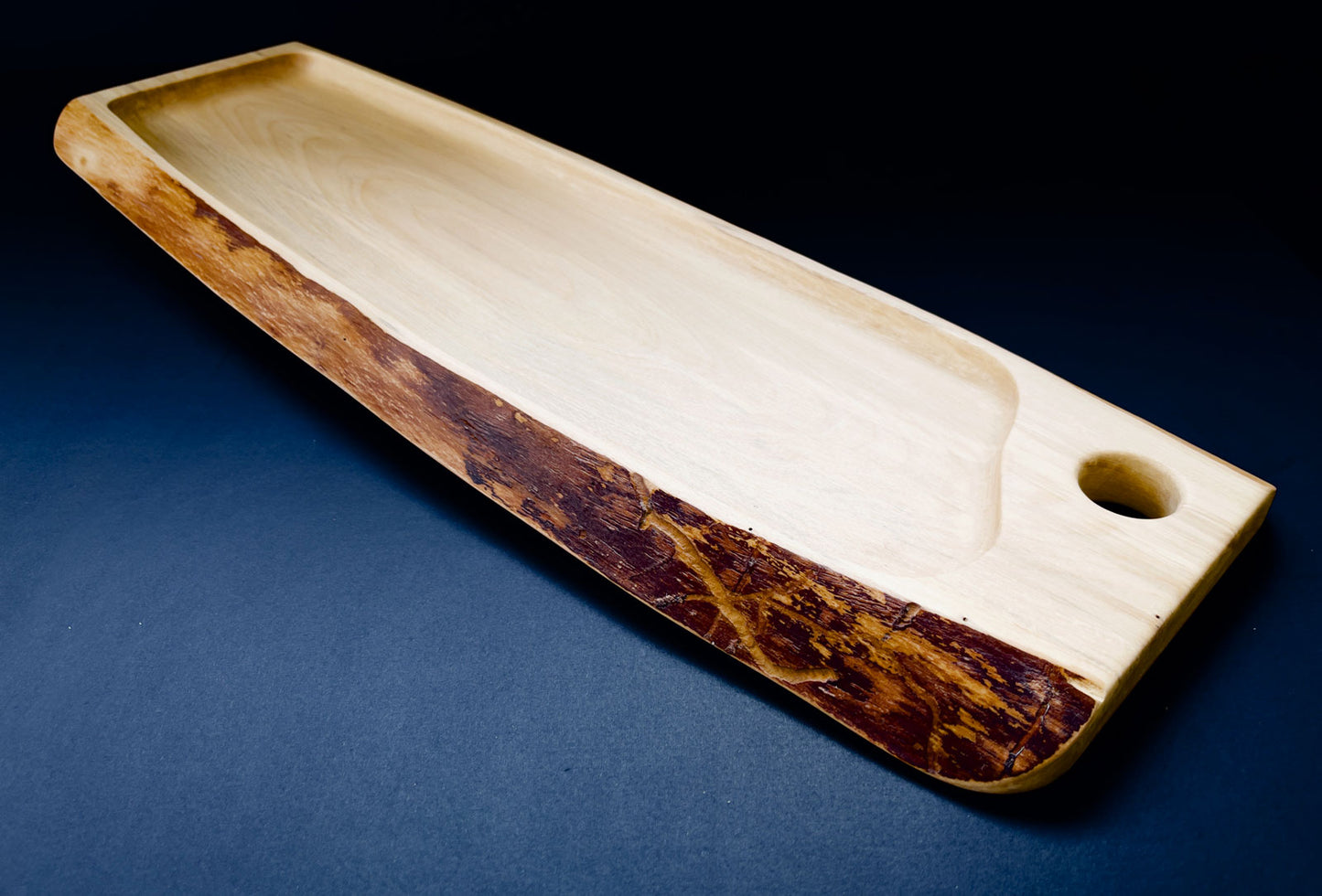 Bouleau Spalted avec plateau unique
