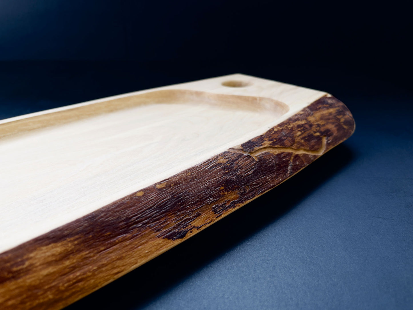 Bouleau Spalted avec plateau unique