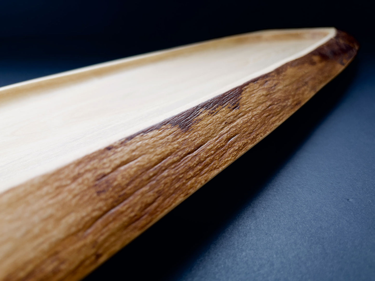 Bouleau Spalted avec plateau unique