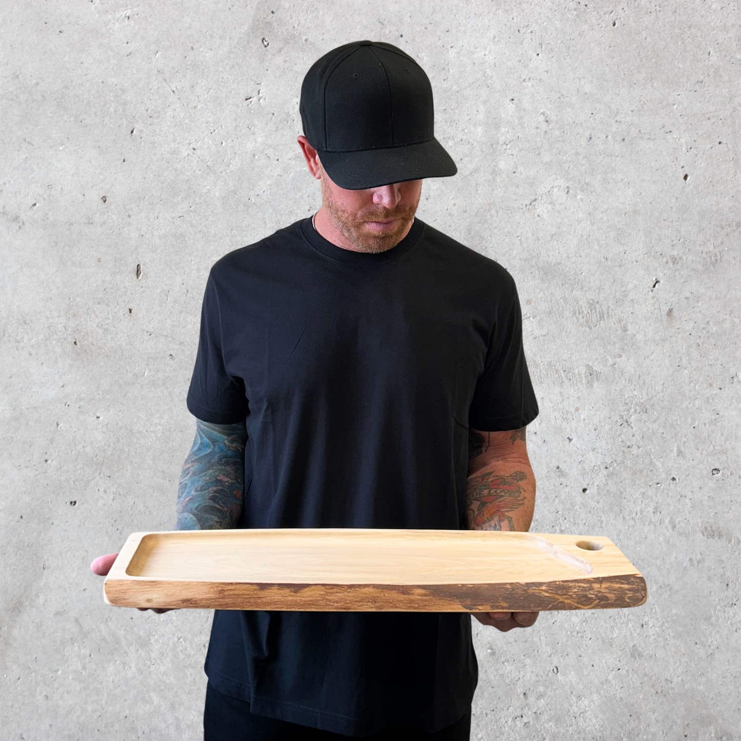 Bouleau Spalted avec plateau unique