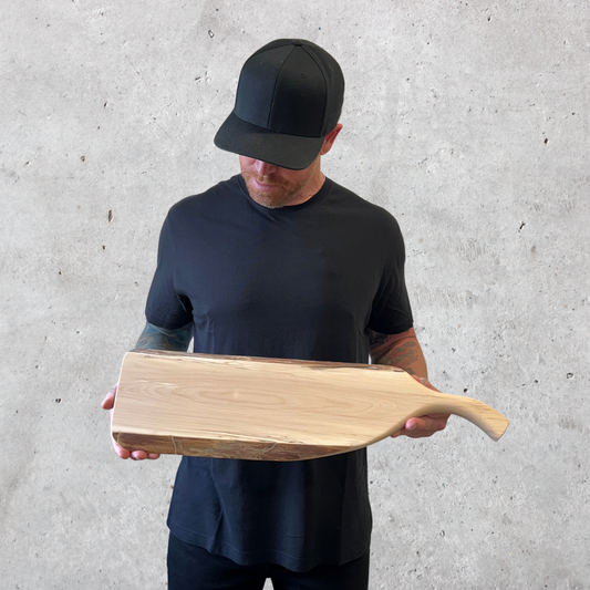 Spalted Birch Charcuterie Board – Pan Handle with Live Edge