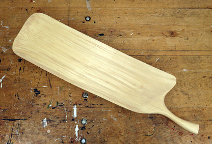 SPALTED BIRCH CHARCUTERIE BOARD WITH PAN HANDLE