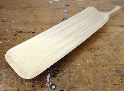 SPALTED BIRCH CHARCUTERIE BOARD WITH PAN HANDLE