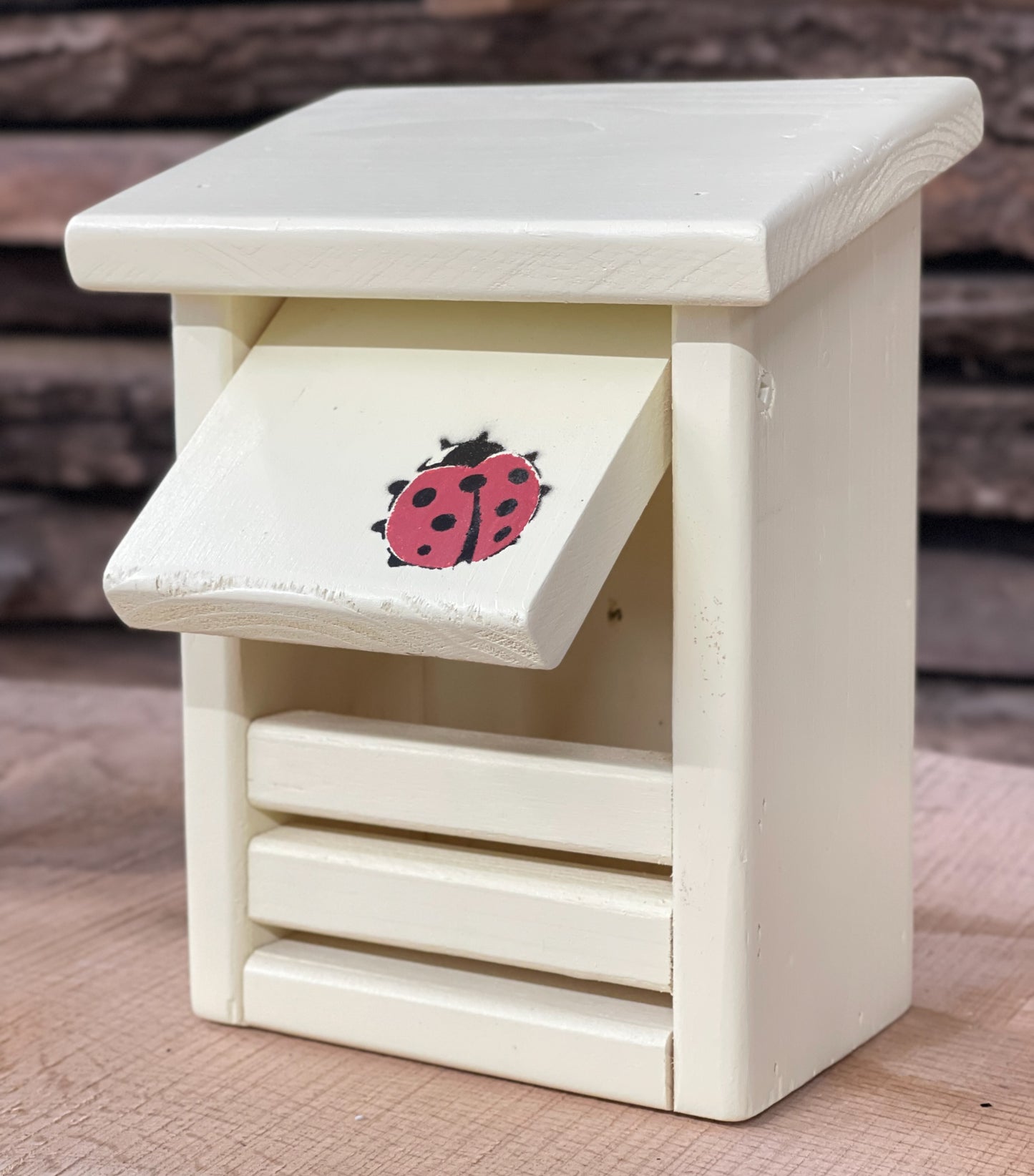 Handcrafted Ladybug (Asian Lady Beetle) Hibernation Box